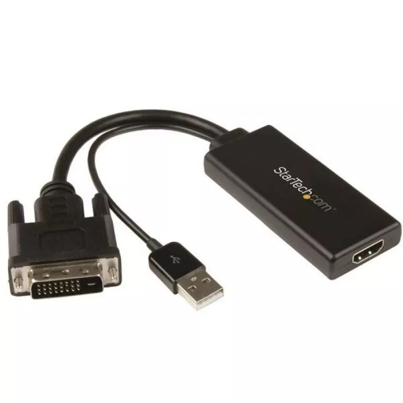 Adaptador de Video Startech.com DVI - HDMI con Alimentacion USB y Audio