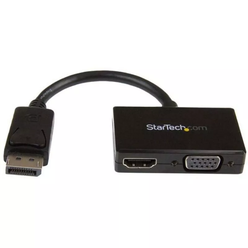 Adaptador DisplayPort Startech.com para Viajes, DisplayPort - HDMI o VGA, Negro