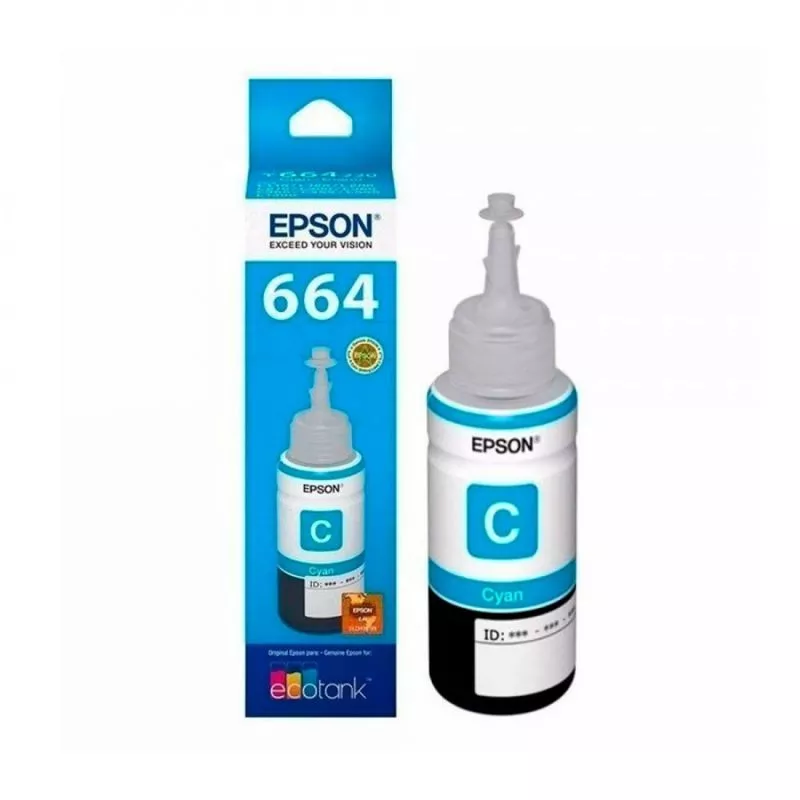 Botella De Tinta para impresoras Epson Ecotank 70ml Cyan