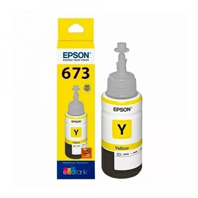 Botella de tinta para impresoras EPSON T673420-AL - Ecotank L800/L805 Yellow