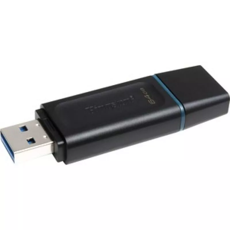 Dispositivos memoria flash KINGSTON 64GB DT Exodia USB 3.2 Gen 1 (Black + Teal)