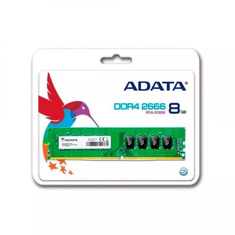 Memoria Ram Adata Pc 8GB DDR4, Velocidad de 2666 MHz