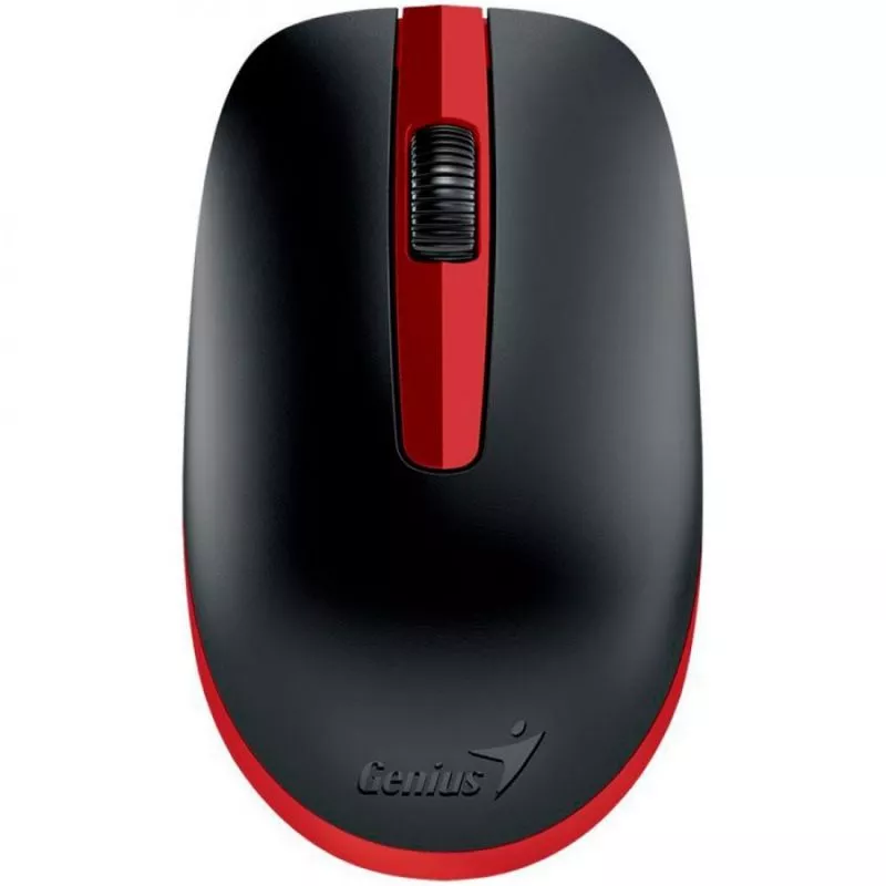 Mouse Genius, NX-7007, PC o NB, inalámbrico, 2.4GHz, óptico, rojo