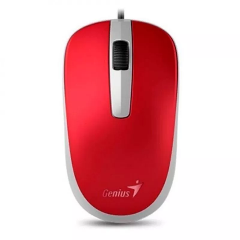 Mouse Genius Al?mbrico Usb Dx-120 Rojo