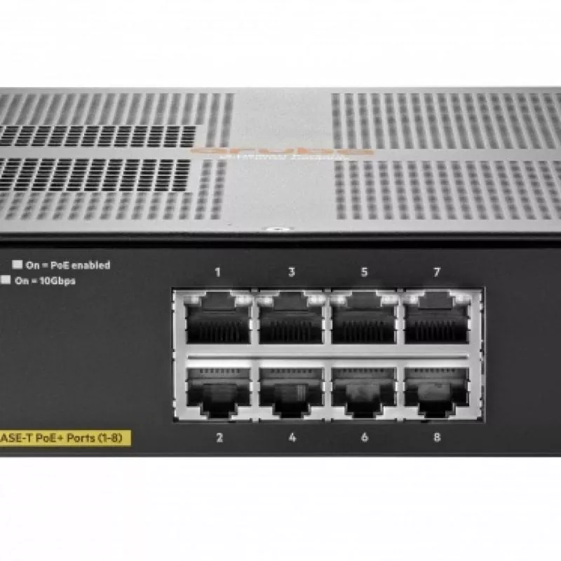Switch Aruba Gigabit Ethernet 2930F, 8 Puertos 10/100/1000Mbps + 2 Puertos SFP+, 56 Gbit/s, 32.768 Entrad