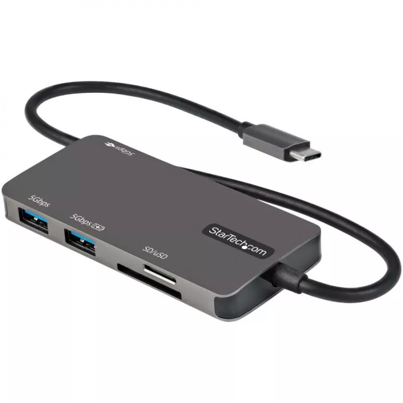 USB C Multiport Adapter - USB-C to 4K HDMI 100W Power Delivery Pass-through SD/MicroSD Slot 3-Port USB 3.