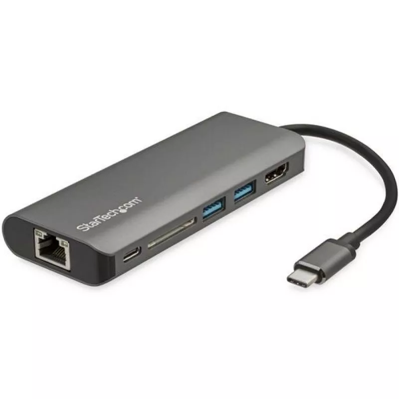 USB C Multiport Adapter with HDMI - 4K - Mac / Windows - SD - 2x USB-A - 1x USB-C - 60W PD 3.0 - USB C to