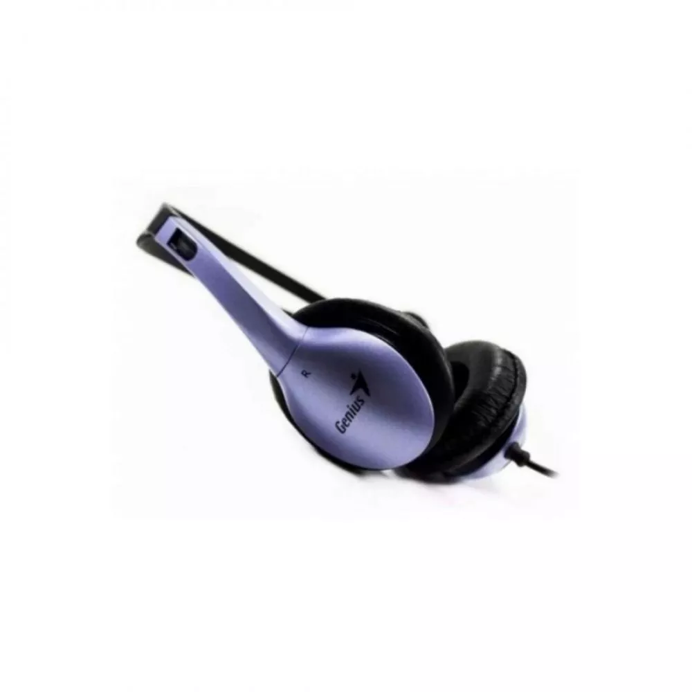 Audífono Diadema Genius HS-04S 2 Plug 3.5mm Azul-Negro
