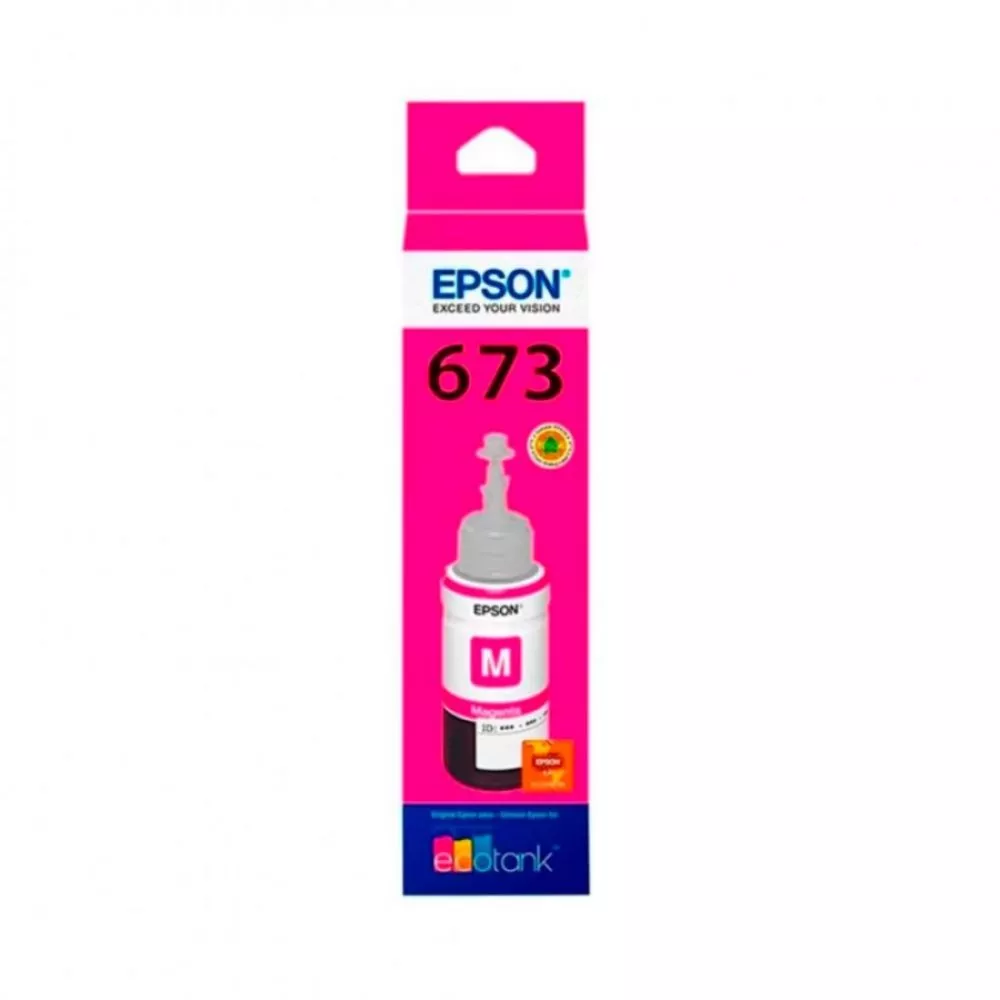 Botella de tinta para impresoras EPSON T673120-AL - Ecotank L800/L805 Magenta