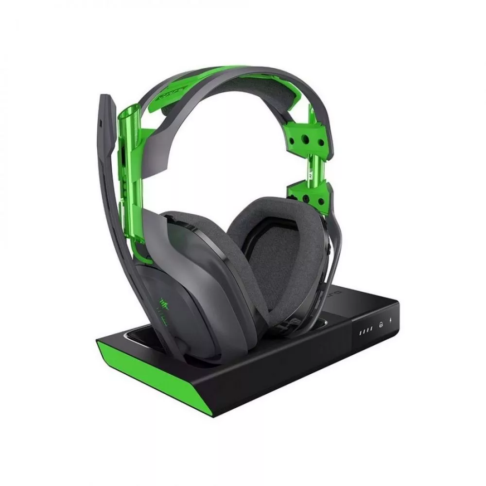 Diadema Astro LOGITECH A50 Gaming Inal?mbrica Base Station COLOR Negra Y Verde