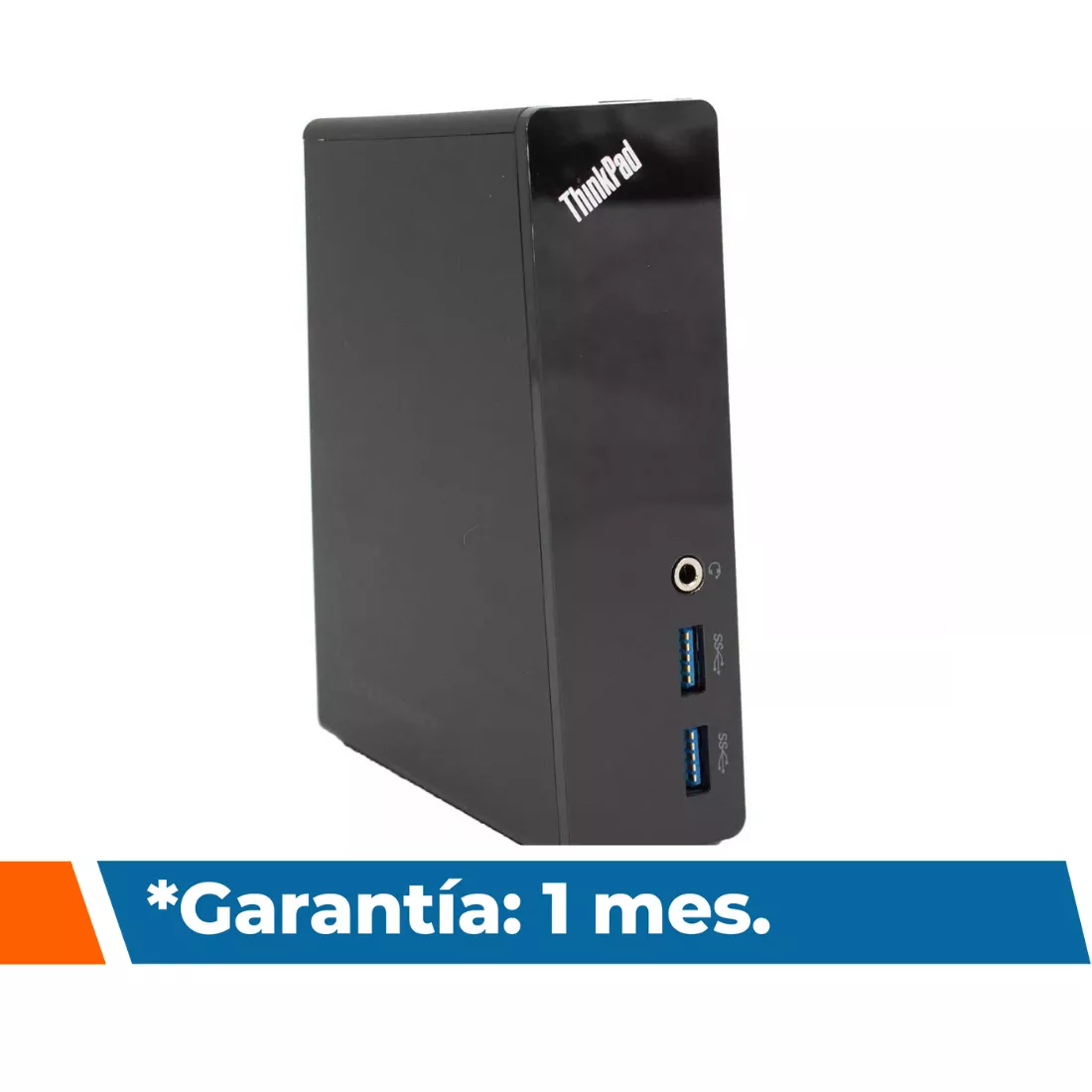 Replicador de puertos Lenovo. USB 3.0 DVI RJ45 Reacondicionado