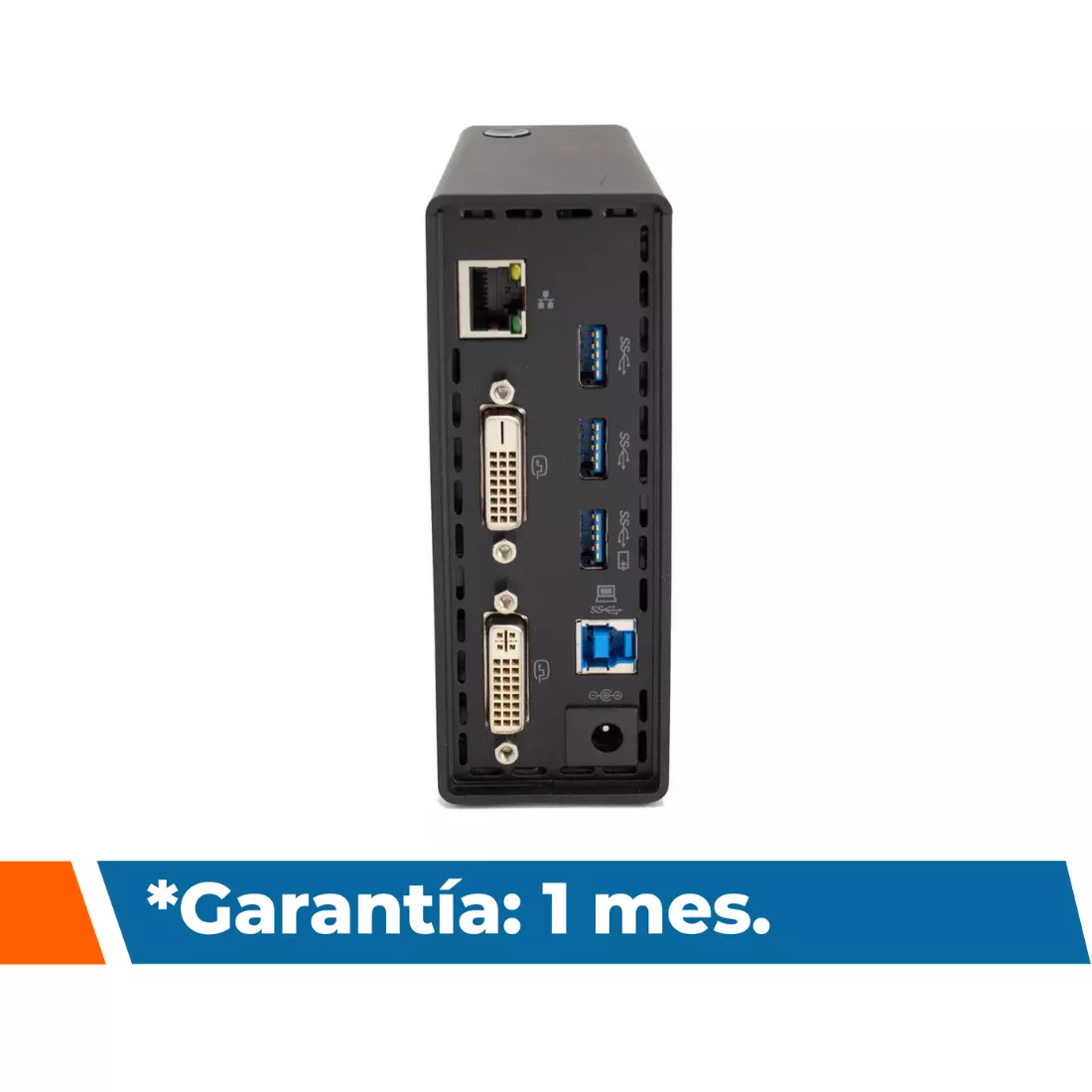 Replicador de puertos Lenovo. USB 3.0 DVI RJ45 Reacondicionado