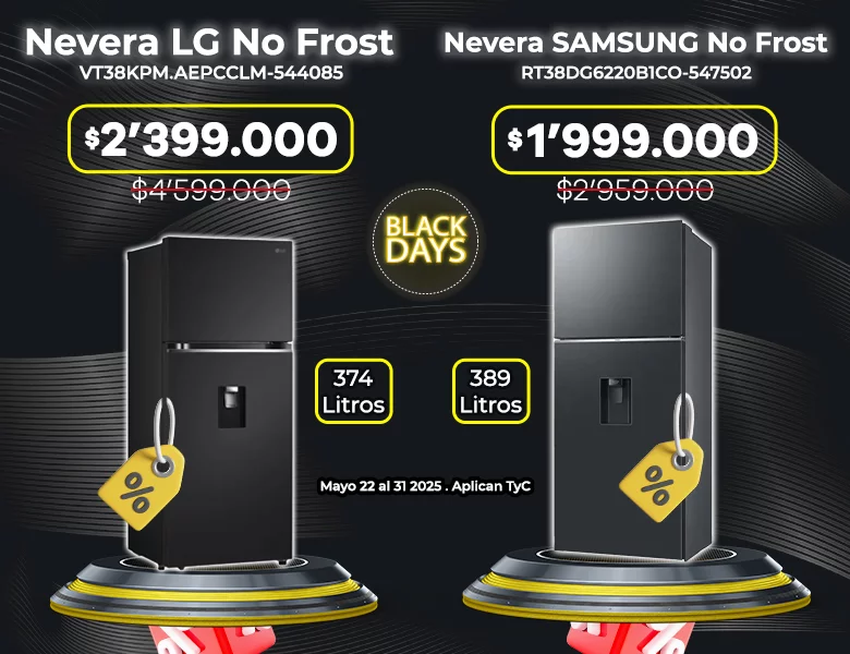 Neveras LG y Samsung