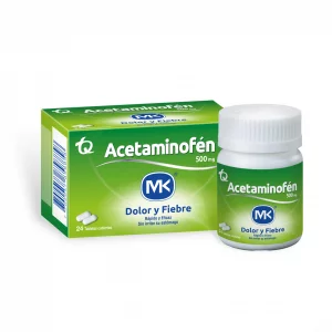 Acetaminofen Mk 500 mg 24 und