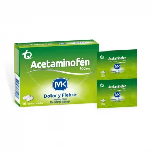 Acetaminofén Mk x 500 g x 16 Tabletas