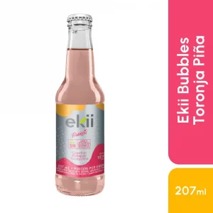 Agua Carbonatada Ekki Bubbles Toronja Piña x 207 ml