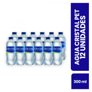 Agua Cristal Postobón 12 und x 300 ml c/u