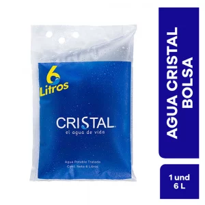 Agua Cristal Postobon x 6 L Bolsa