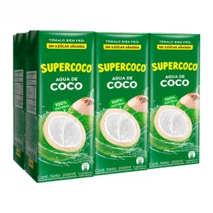 Agua De Coco Supercoco Sixpack x 1200 ml