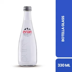 Agua Mineral Evian Vidrio x 330 ml