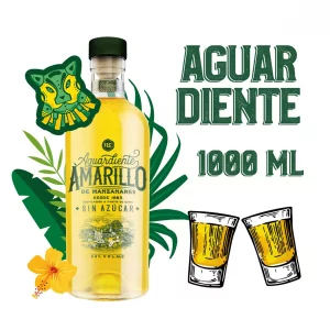 Aguardiente Amariilo De Manzanares x 1000 ml