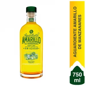 Aguardiente Amarillo de Manzanares Sin Azúcar x 750 ml