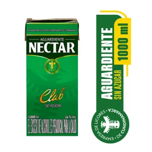 Aguardiente Nectar Club Tetra Pack - 1000 ml