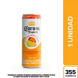 Aperitivo Corona Tropical Limón Frutos Amarillos 355 ml