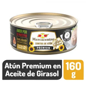 Atún Mercacentro Premium en Aceite Girasol x 160 g