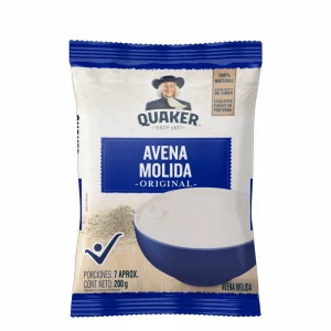 Avena Quaker Molida Original Bolsa x 200 g