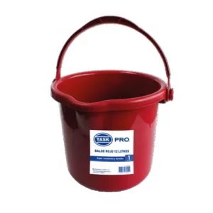 Balde Task Pro Rojo x 12 Litros
