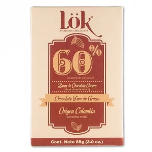 Barra De Chocolate Lok Clasica 60 % x 85 g