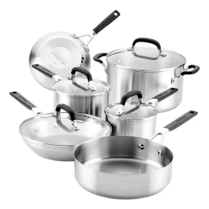 Batería KITCHENAID Acero Inoxidable AA Inducción 10 Pzs