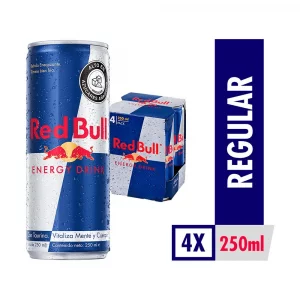 Bebida Energizante Red Bull 4 und x 250 ml c/u