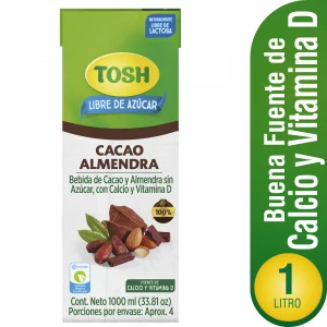 Bebida Tosh Sin Azucar Cacao Almendra 1000 ml