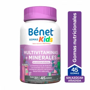 Benet Kids Multivitaminas Y Minerales Gomas x 150 g S.Azucar