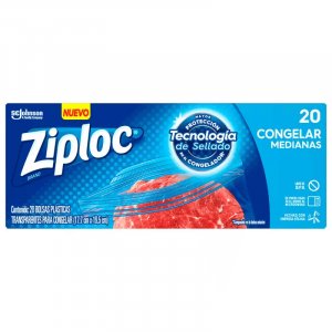 Ziploc Doble Cierre para Congelar- Mediano 20und – Mi Guagua