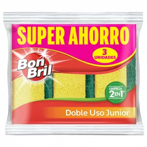 Bon Bril Doble Uso Junior x 3 und/Súper Ahorro