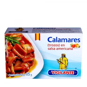 Calamares Vigilante Trozos En Salsa Americana x 115 g