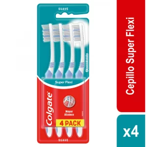 Cepillo Dental Colgate Super Flexi Suave x 4