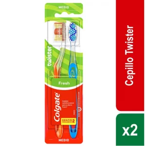 Cepillo Dental Colgate Twister Medio x 2