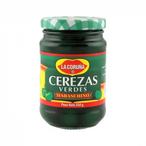 Cerezas La Coruña Verdes Marraschino 250 g