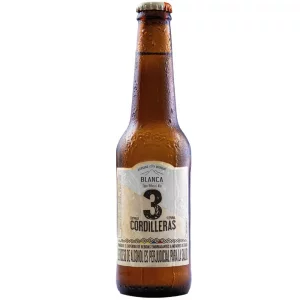 Cerveza 3 Cordilleras Botella Blanca x 300 ml
