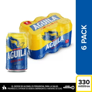 Cerveza Aguila Lata Sixpack 6 X 330 ml c/u
