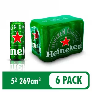 Cerveza Heineken Lata SixPack 269 ml