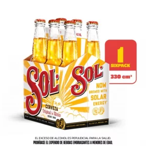 Cerveza Sol Botella 6 und x 330 ml c/u