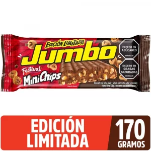 Chocolatina Jet Jumbo Minichips x 170 g