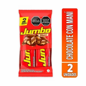 Chocolatina Jumbo Con Maní x 90 g x 2 und