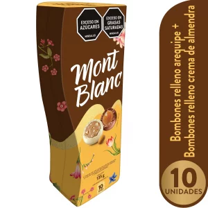 Chocolatina Montblanc Areq-Almendra x 10 und Estuche x 135 g
