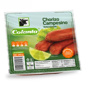 Chorizo Campesino Colanta 250 g